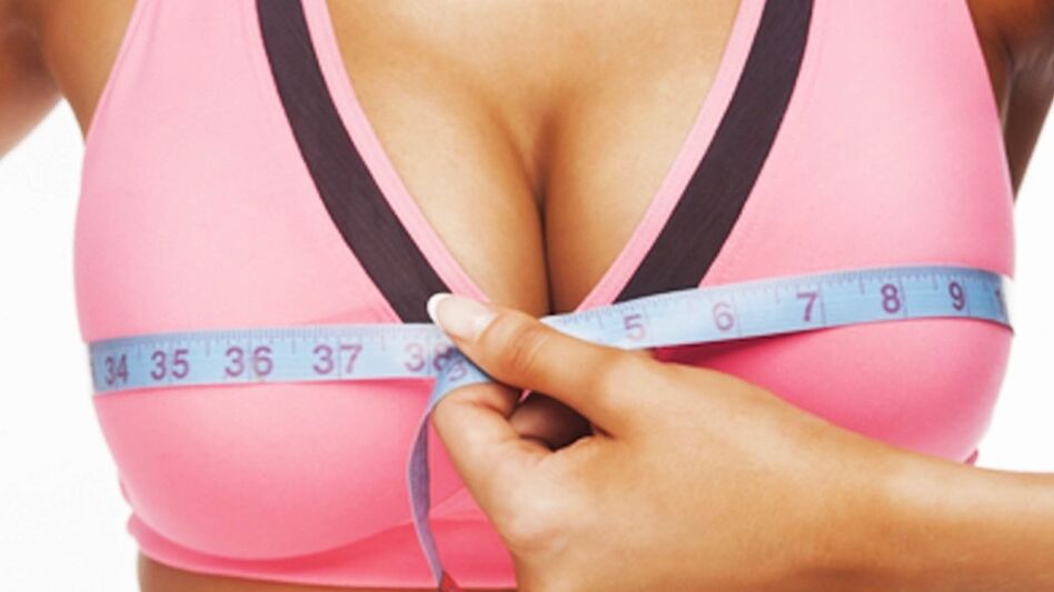 Μέτρηση στήθους με ένα εκατοστό
